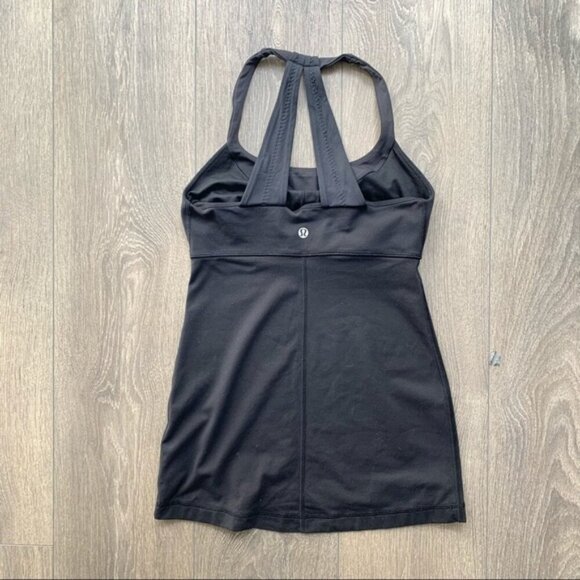 Lululemon Scoop Me Up Tank Top Black Racerback Size 4 - Picture 8 of 11